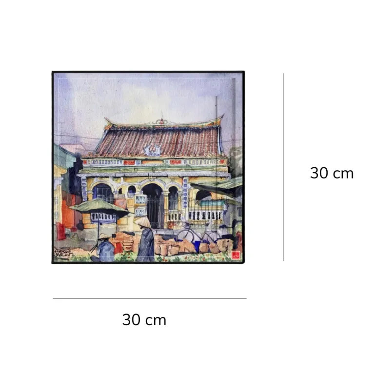 Tranh Sơn Mài Việt Nam 30x30cm  là lựa chọn hoàn hảo cho tranh trang trí nghệ thuật, thể hiện vẻ đẹp sâu lắng của tranh chủ đề Việt Nam, đồng thời là quà lưu niệm Việt Nam ý nghĩa hay quà tân gia sang trọng.