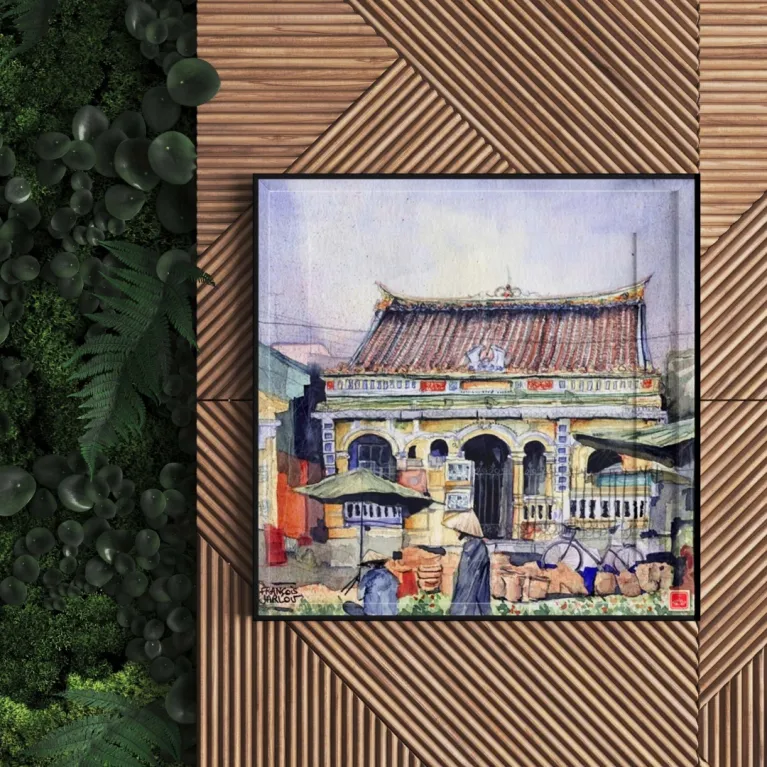 Tranh Sơn Mài Việt Nam 30x30cm  là lựa chọn hoàn hảo cho tranh trang trí nghệ thuật, thể hiện vẻ đẹp sâu lắng của tranh chủ đề Việt Nam, đồng thời là quà lưu niệm Việt Nam ý nghĩa hay quà tân gia sang trọng.