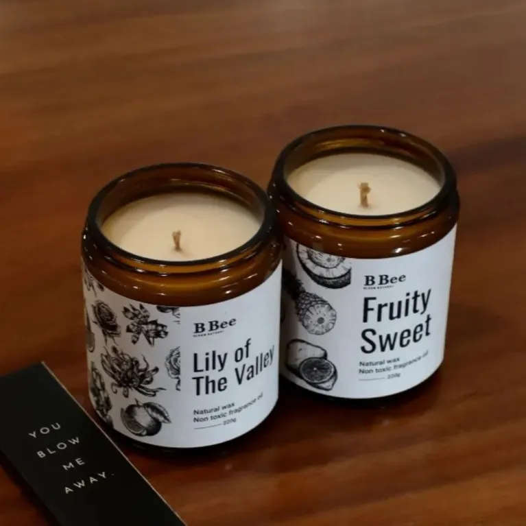 Delight someone special with the "Lily Of The Valley" Scented Candle & Stickers Gift Set – a birthday gift box featuring a premium natural scented candle with a fresh floral aroma, perfect for anyone who loves a natural scented candle experience