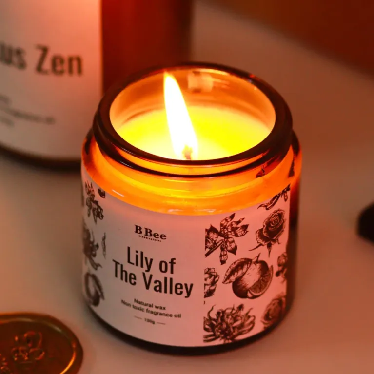 Delight someone special with the "Lily Of The Valley" Scented Candle & Stickers Gift Set – a birthday gift box featuring a premium natural scented candle with a fresh floral aroma, perfect for anyone who loves a natural scented candle experienceDelight someone special with the "Lily Of The Valley" Scented Candle & Stickers Gift Set – a birthday gift box featuring a premium natural scented candle with a fresh floral aroma, perfect for anyone who loves a natural scented candle experience