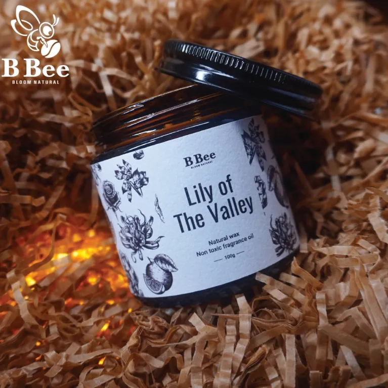 Delight someone special with the "Lily Of The Valley" Scented Candle & Stickers Gift Set – a birthday gift box featuring a premium natural scented candle with a fresh floral aroma, perfect for anyone who loves a natural scented candle experience