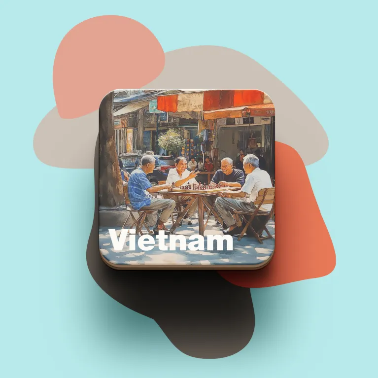 Đế lót ly gỗ in hình du lịch Việt Nam giúp nét đẹp bản địa tỏa sáng mọi nơi thông qua thiết kế độc quyền tinh tế, là phụ kiện thủ công mang đậm giá trị và quà lưu niệm Việt Nam nhỏ gọn đầy ý nghĩa.