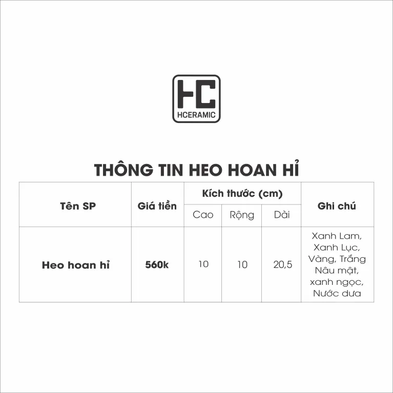 Tượng heo hoan hỉ gốm sứ mang vẻ vui tươi hớn hở đáng yêu, được chế tác từ nghệ thuật gốm truyền thống, vừa là món đồ trang trí nhà cửa tinh tế, vừa là quà lưu niệm đặc trưng của Việt Nam và món quà tặng phong thủy mang lại may mắn.
