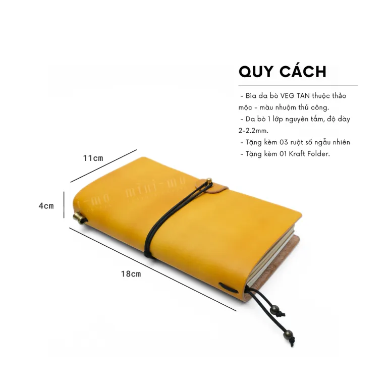 Sổ tay da bò Clover khắc tên theo yêu cầu kích thước 18x11cm, là cách tuyệt vời để lưu trữ thông tin quan trọng, được làm từ da bò thuộc cao cấp với lõi giấy linh hoạt thay thế được, tạo nên món quà tặng đồng nghiệp tinh tế và chuyên nghiệp