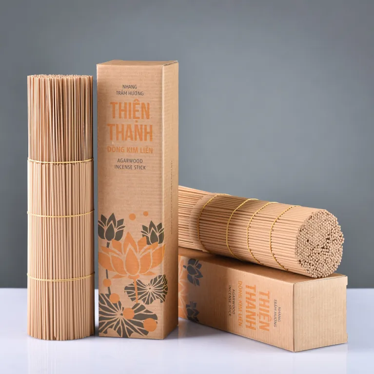 Hộp nhang cây trầm hương Kim Liên 500gr với cây 30cm mùi gỗ trầm ấm, nhang trầm hương cao cấp phù hợp trong nhà và ngoài trời từ trầm hương tự nhiênHộp nhang cây trầm hương Kim Liên 500gr với cây 30cm mùi gỗ trầm ấm, nhang trầm hương cao cấp phù hợp trong nhà và ngoài trời từ trầm hương tự nhiên