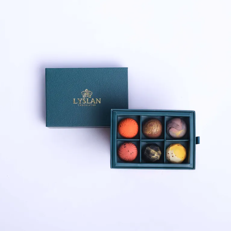 Hộp socola bonbon 6 hành trình hương vị bùng nổ từng giây phút, đặc sản Việt Nam công thức độc đáo set cao cấp quà cho người nước ngoài