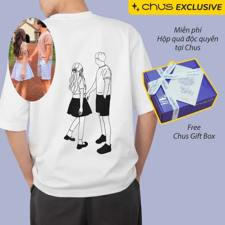 Personalized "Chus Happiness" gift box weaving personal essence into every item with personalized bag and shirt set including accessories, creating a meaningful personalized gift and birthday gift.Personalized "Chus Happiness" gift box weaving personal essence into every item with personalized bag and shirt set including accessories, creating a meaningful personalized gift and birthday gift.
