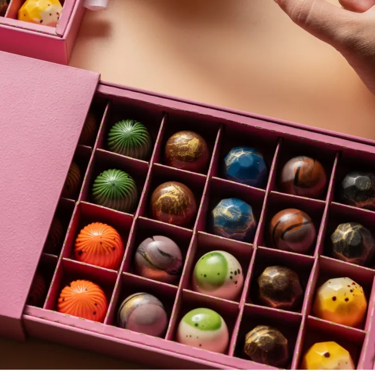 Hộp socola bonbon 24 viên hương vị độc nhất, set đặc sản Việt Nam đóng gói sang trọng làm quà tặng cho người nước ngoài