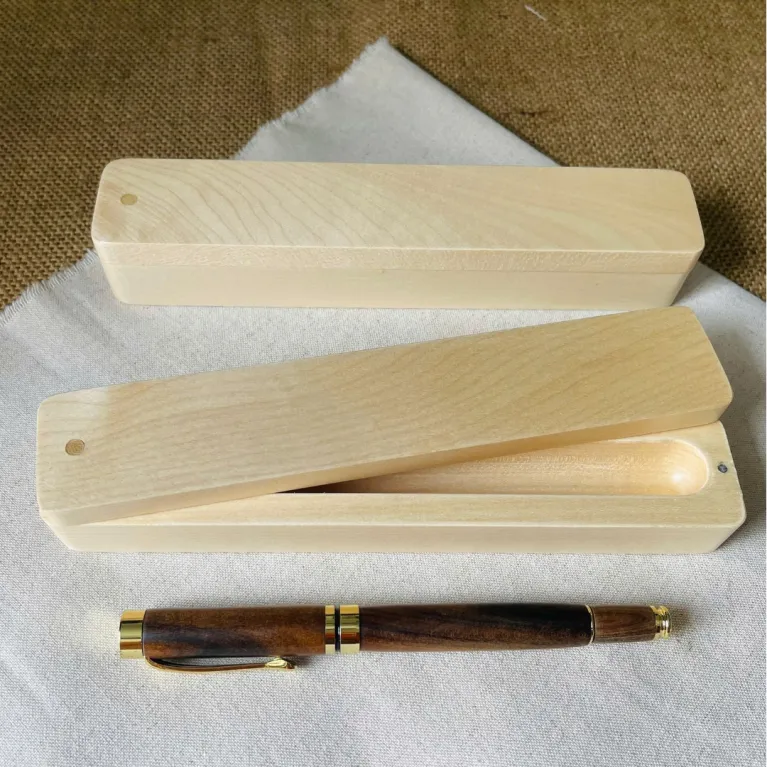 Custom name and logo engraved calocedrus wood pen with elegant box, classic beauty signature pen as premium personalized keepsake gift