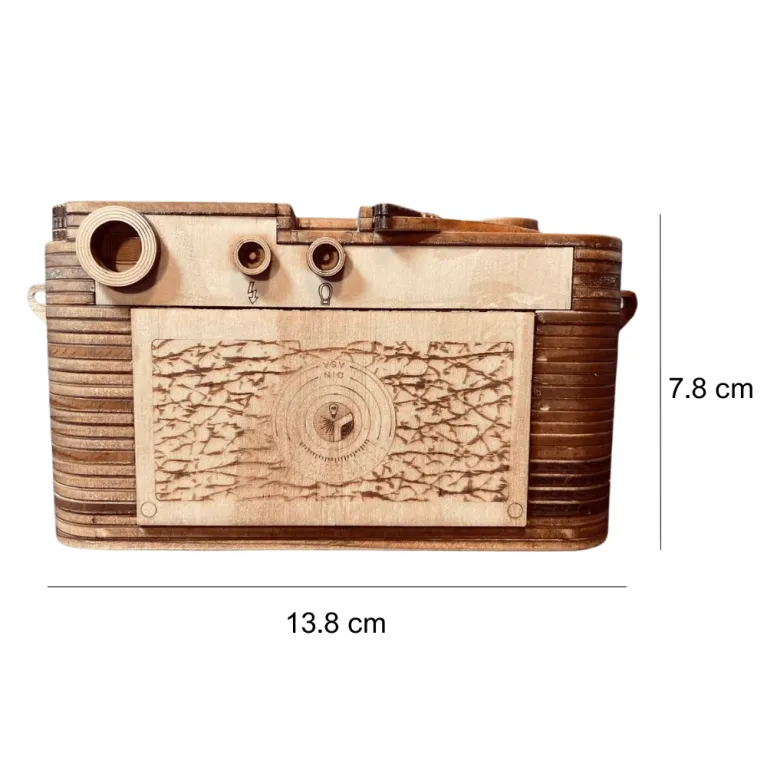 Real scale Leica M3 wooden camera assembly model creative handcraft experience, 139-operation wood model home decoration as Vietnamese souvenirs