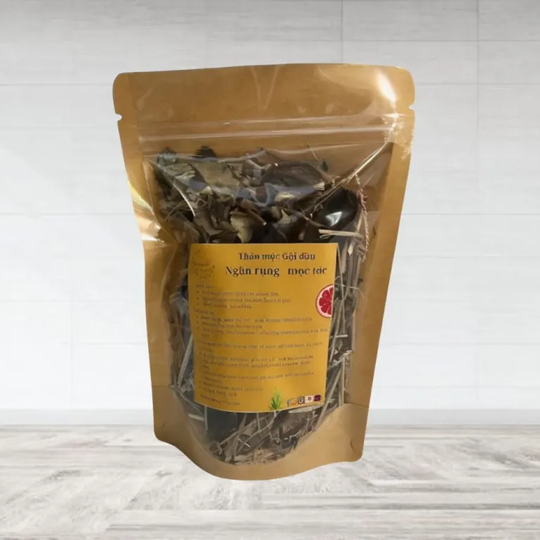 Herbal hair wash to prevent hair loss and stimulate growth, infused with the essence of Vietnamese botanicals—100% plant-based natural hair care and a thoughtful health gifts