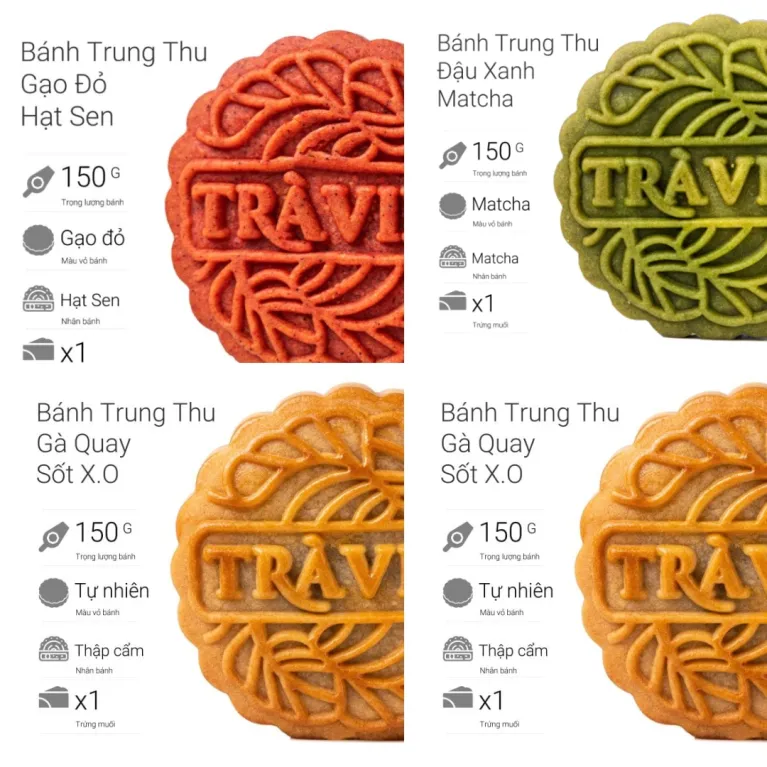 Hộp quà Trung Thu Thịnh Vượng trọn vị mùa trăng tròn, set quà bánh Trung Thu cao cấp và trà hộp quà sang trọng kèm túi đựng quà biếu Trung Thu