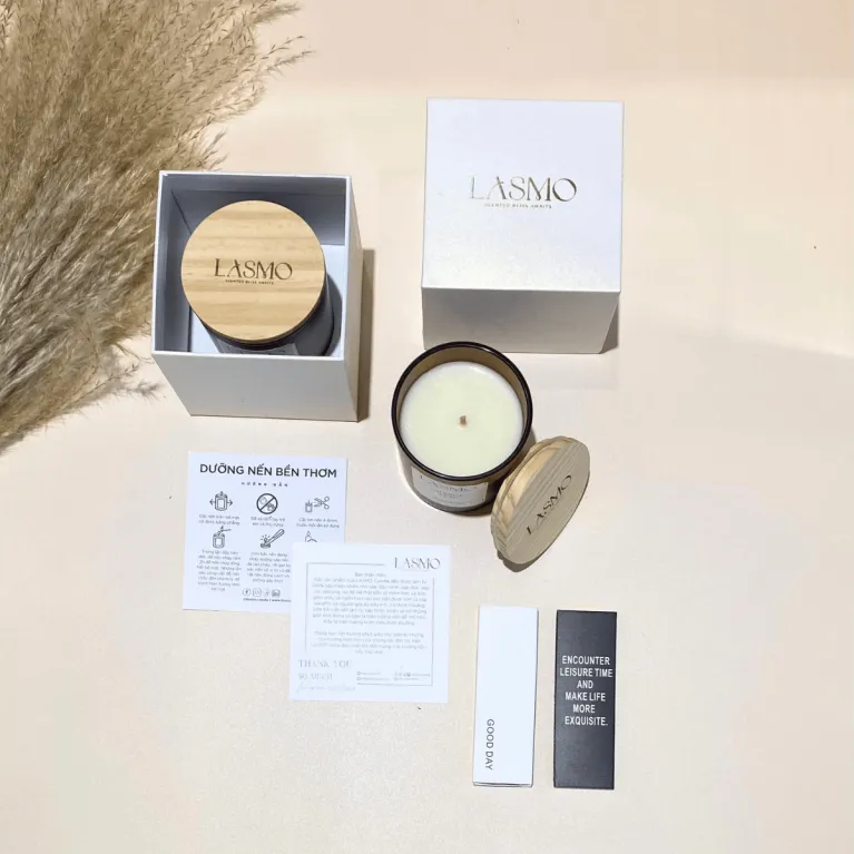 Set quà tặng nến thơm Tranquil Essence hương thiền thư giãn, nến thơm sáp thiên nhiên hương thơm tinh tế quà sinh nhật tân gia sang trọng