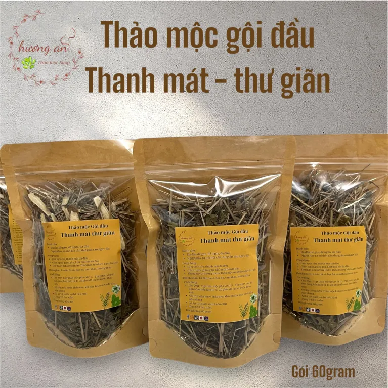 Thảo mộc gội đầu thanh mát thư giãn từ thiên nhiên, chăm sóc cơ thể từ thảo dược hỗ trợ giảm gàu ngứa hương thơm dễ chịu quà tặng sức khỏe