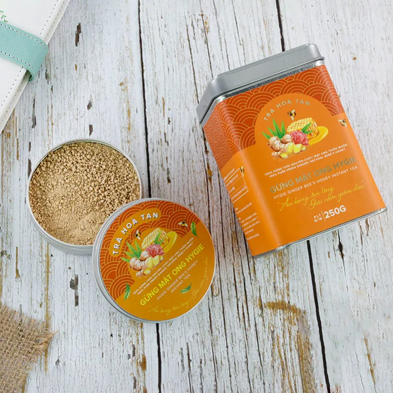 trà hòa tan gừng mật ong, hygie and panacee, chus