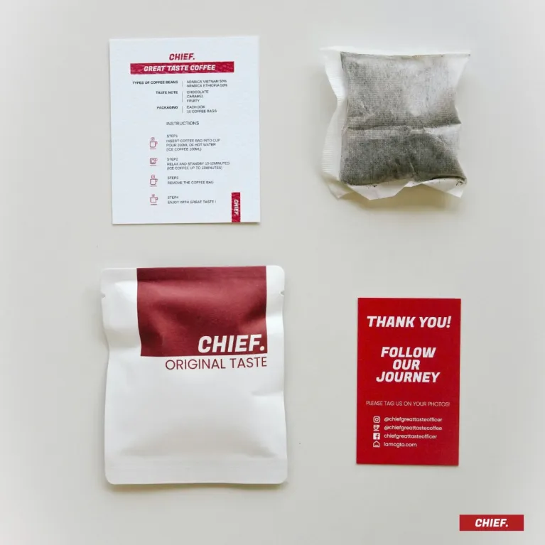 Cà phê túi lọc Great Taste hộp 10 túi lọc hương vị thượng hạng, hạt Arabica Việt Nam và Ethiopia  - Cà phê cao cấp quà tặng đồng nghiệp