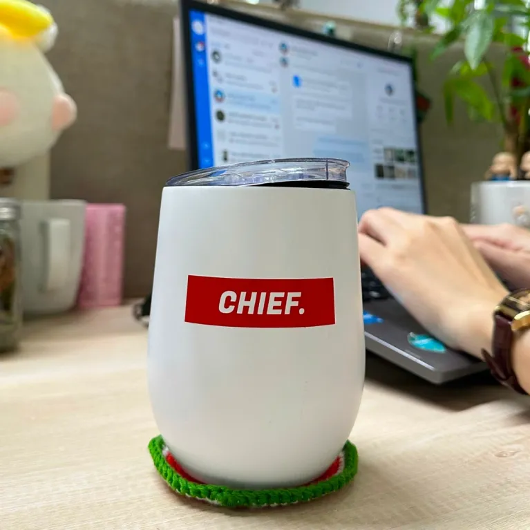 Cốc uống giữ nhiệt Great Taste vị ngon giữ trọn nơi đây, cốc cà phê thép không gỉ thiết kế hiện đại quà tặng đồng nghiệp doanh nghiệp