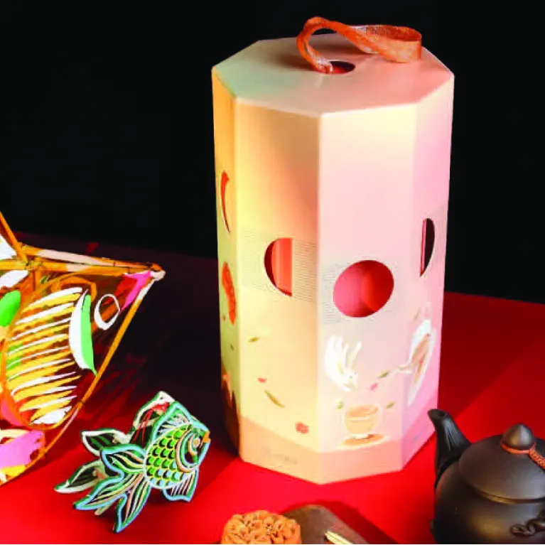 Wings Call The Wind Mid-Autumn gift box wrapping traditional moon festival memories, lantern gift box with cake Vietnamese souvenirs as gift for partner