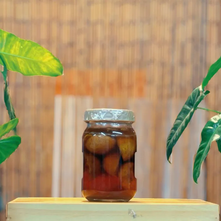 Set quà chanh ngâm mật ong 200ml trong hũ thủy tinh vintage, hộp quà tre mộc mạc, đậm vị quê hương, quà tặng đặc sản và lưu niệm Việt Nam