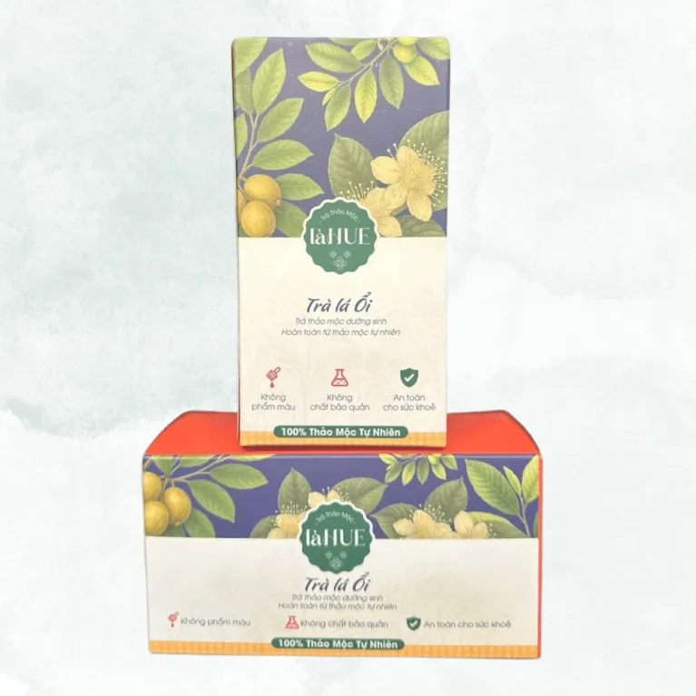 Guava leaf tea bags, heart-healthy with rich aroma - natural herbal tea, premium Vietnamese tea, perfect Vietnamese gift for foreigners and a health gift for family.