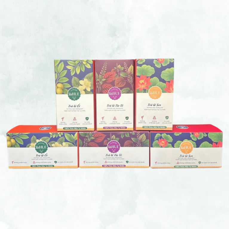 Guava leaf tea bags, heart-healthy with rich aroma - natural herbal tea, premium Vietnamese tea, perfect Vietnamese gift for foreigners and a health gift for family.