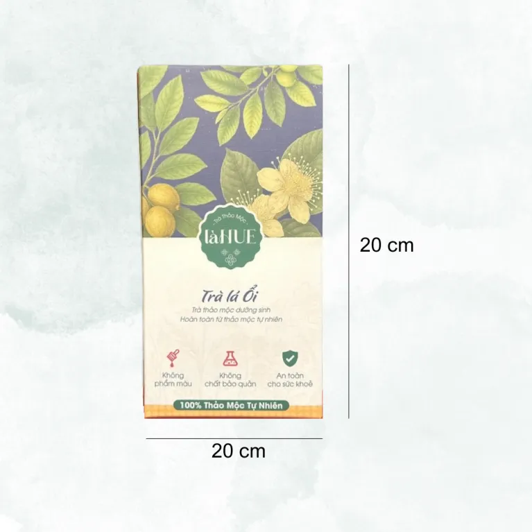 Guava leaf tea bags, heart-healthy with rich aroma - natural herbal tea, premium Vietnamese tea, perfect Vietnamese gift for foreigners and a health gift for family.