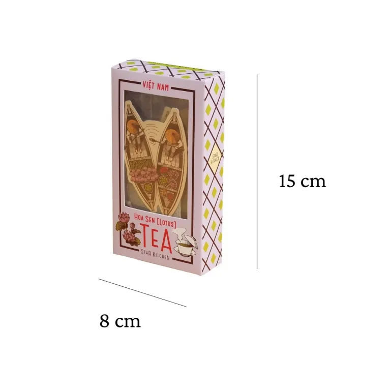 Vietnam Flower Tea combines green tea with blooming flowers in a beautifully packaged set, making it a unique souvenir and convenient specialty gift from Vietnam.