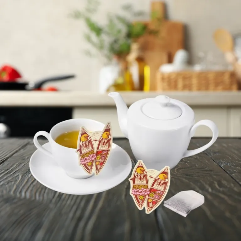 Vietnam Flower Tea combines green tea with blooming flowers in a beautifully packaged set, making it a unique souvenir and convenient specialty gift from Vietnam.