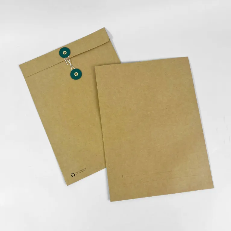 Set 10 bao thư giấy kraft A4 mang nét cổ điển tinh tế cho văn phòng, thiết kế nút cột sang trọng và hỗ trợ in theo yêu cầu cho doanh nghiệp.