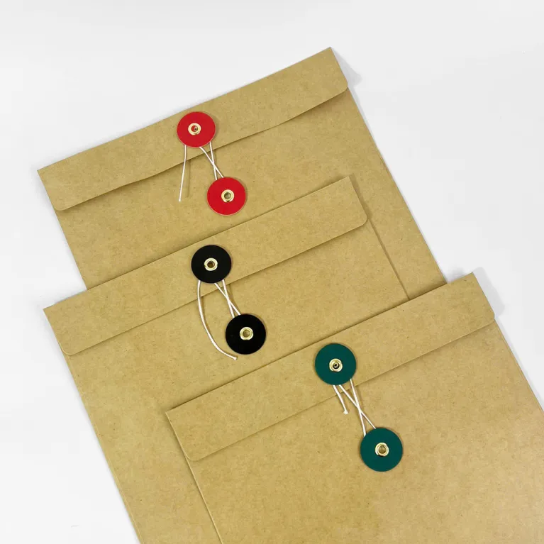 A combo of 30 premium kraft paper envelopes in A4, A5 and A6 sizes, 10 pieces each, ideal for businesses needing custom printing and high-quality stationery.