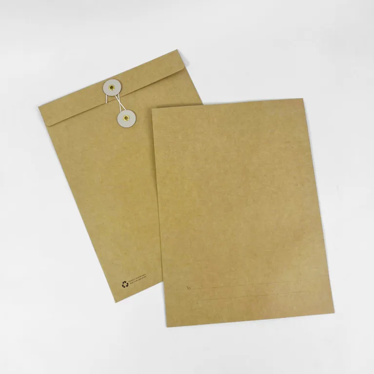 Set 10 bao thư giấy kraft A4 mang nét cổ điển tinh tế cho văn phòng, thiết kế nút cột sang trọng và hỗ trợ in theo yêu cầu cho doanh nghiệp.