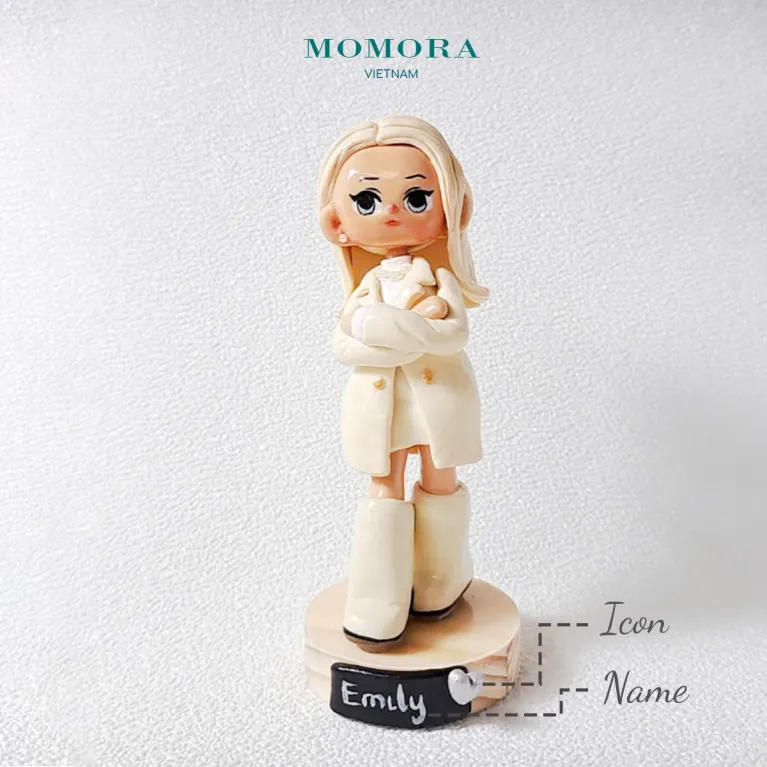 Tượng chibi đất sét toàn thân được làm theo yêu cầu, phiên bản mini cá nhân hóa của chính bạn, món quà lưu niệm độc đáo và ý nghĩa.