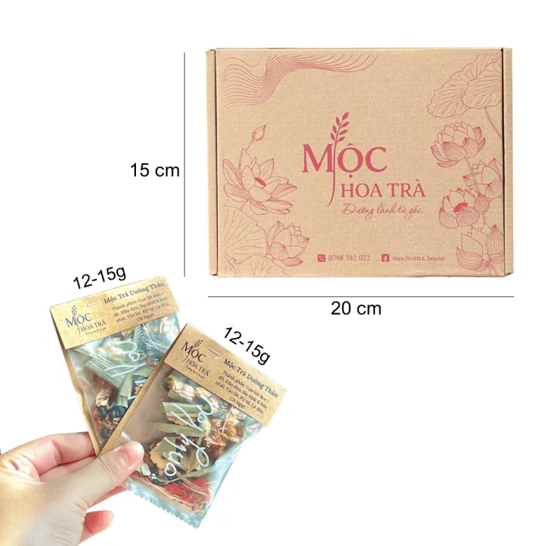 Mộc Trà Dưỡng Thân với hương vị gạo lứt thảo mộc giúp thanh lọc cơ thể, duy trì vóc dáng và là món quà sức khỏe ý nghĩa cho gia đình trong dịp 20/10.
