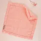 pink linen hand embroidered handkerchief, natural linen material, versatile and fashionable, handcrafted flower embroidery, meaningful gift