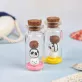 we bare bears glass bottles, featuring cute bear designs, decorates study desks, made of clay, handmade product