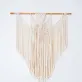 rèm dây treo tường trang trí 3 tầng macrame, độ bền cao, khả năng giữ nhiệt tốt, có khả năng hút ẩm, sản phảm thủ công