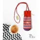 bottle holder, exquisite ethnic pattern, vibrant red color, unique fashion accessory, meaningful souvenir gift