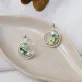 venus earrings, abalone shell jewelry, 925 silver, sparkling blue color, unique and delicate accessory, perfect gift for girlfriends