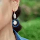 pure joy earrings, feminine long earrings, blend of classic and modern beauty, high-end fashion jewelry, adds a highlight to outfits