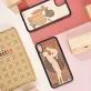 father & child wooden phone case, affectionate pattern, beautiful natural wood grain, maximum phone protection from impacts