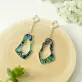 abalone shell earrings, soil light & soil heart collection, high-quality handmade jewelry, unique accessories, eye-catching design