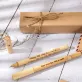 bamboo ballpoint pen engraved with your own message, personalized touch, natural material, reusable, handcrafted product