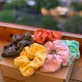 dây cột tóc thêu, scrunchies đeo tay, thiết kế mộc mạc, quà tặng cho cô nàng yêu thích phong cách vintage