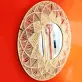 gương treo tường macrame hoa mặt trời, gương có kích thước lớn, các chi tiết được đan tỉ mỉ và khéo léo, tăng tính nghệ thuật cho ngôi nhà