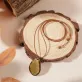 leaf ceramic necklace with rough pendant, impressive and unique design, distinctive fashion accessory, adds a focal point to daily attire