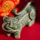 tượng gốm sứ hổ nhâm dần, con đực màu xanh lam, hceramic, chus
