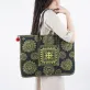túi thổ cẩm chữ nhật quai da, nghệ thuật batik tct155, hoạ tiết sáp ong, dáng túi hình chữ nhật, size lớn, đựng được nhiều đồ