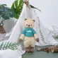 crochet stuffed standing leo lion, medium size, standing lion, knitted plush toys, stuffed animal, knitted stuffed animals