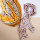 rectangle naturally bundle dyed silk scarf, soft silk neck scarf, silk satin scarf, hand-dyed silk scarf, turban scarf