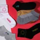 set of 5 pairs of recycled socks - the minimalist, plain socks easy to match, thick socks, simple patterned socks, high socks for men